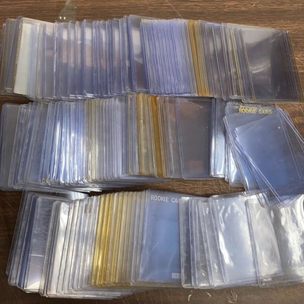 200+ top loaders some discolored some w/ stickers pretty good condition overall